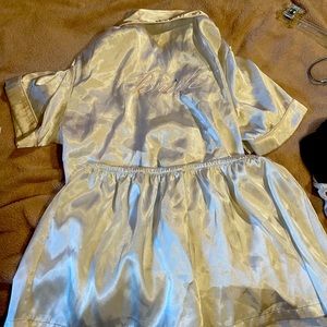 Bride satin pajamas